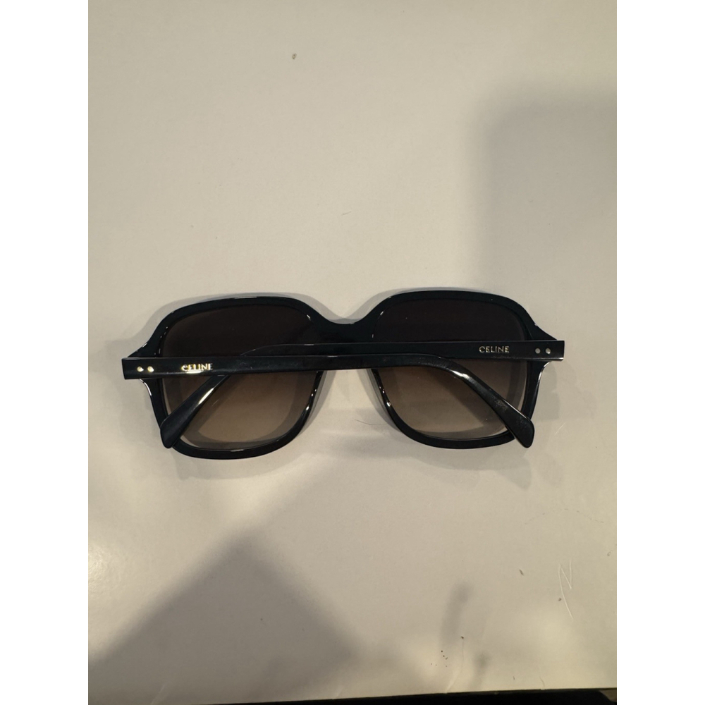 Celine CL401731I 01F Black Square Sunglasses with Brown Lenses Made In Italy - Picture 3 of 4